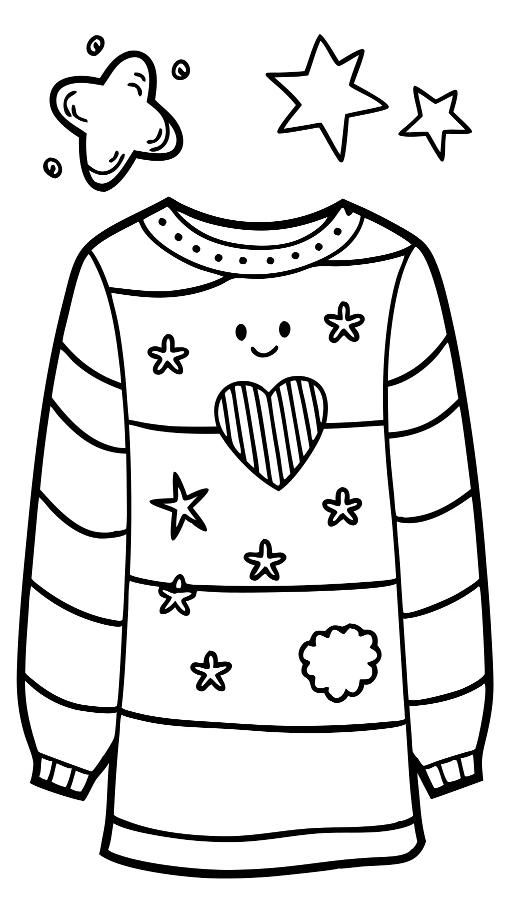 Página para colorear de camisa Camisa para dibujar para la actividad de los niños pequeños